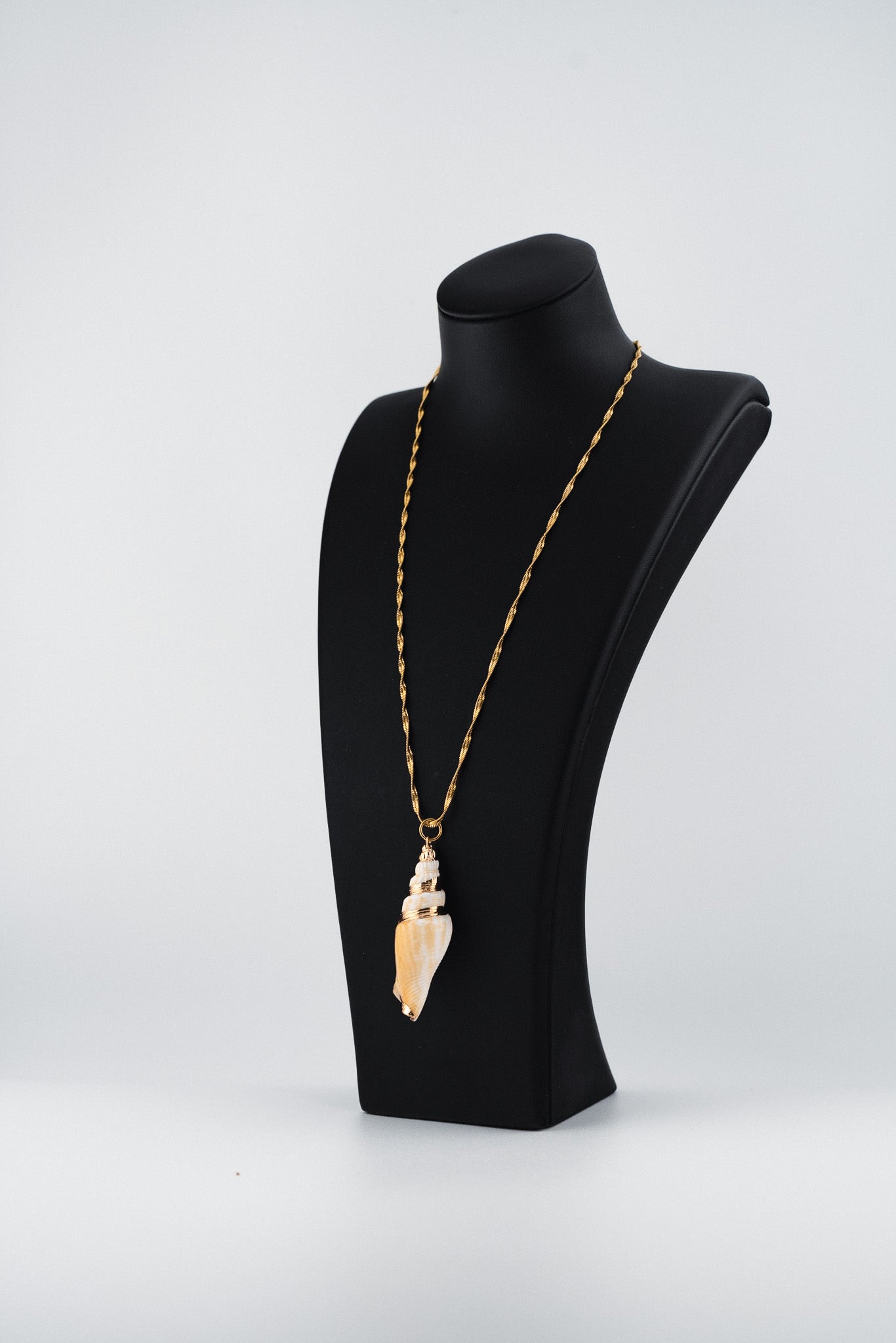 Golden Edge Shell Necklace