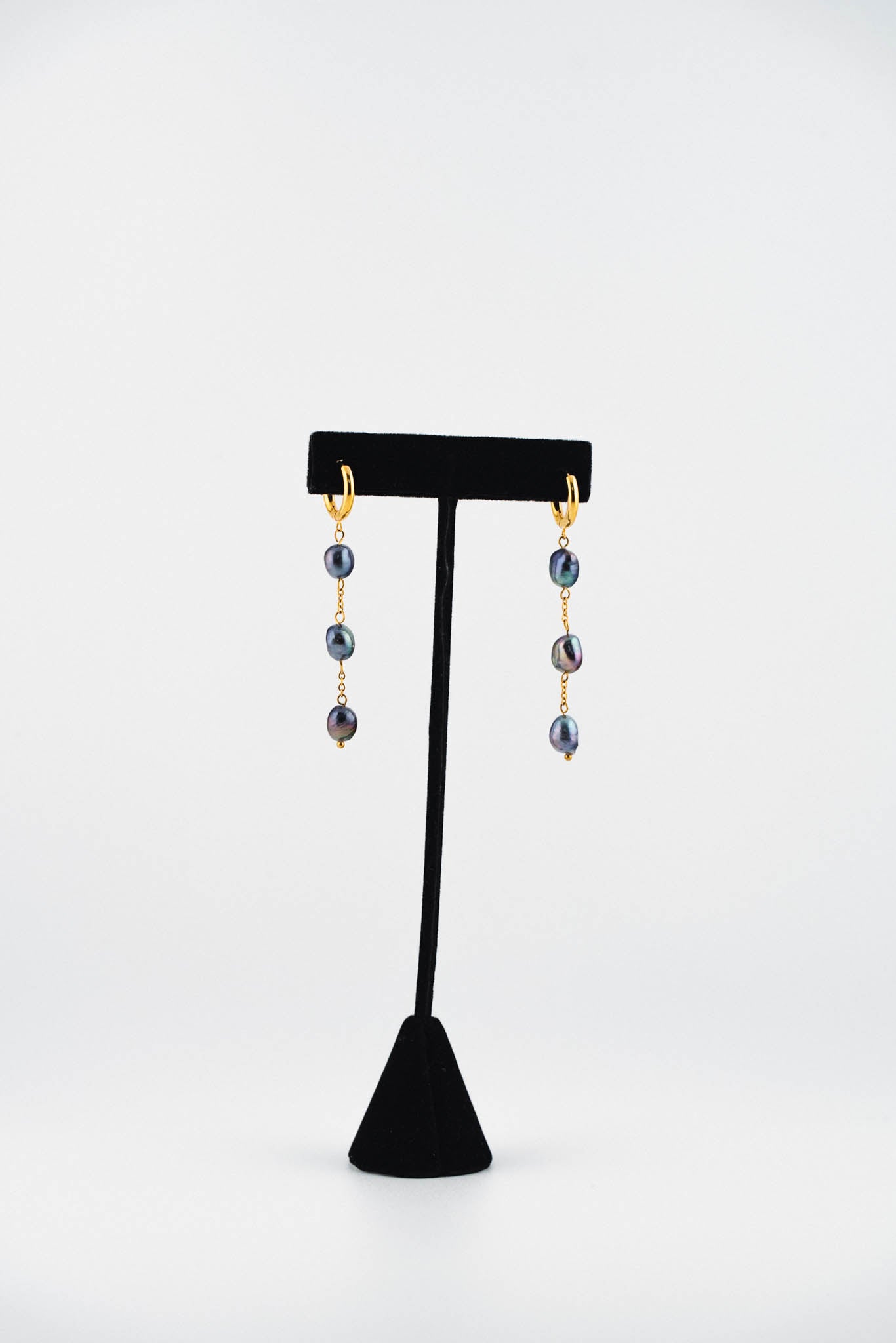 Twilight Tide Pearl Drop Earrings