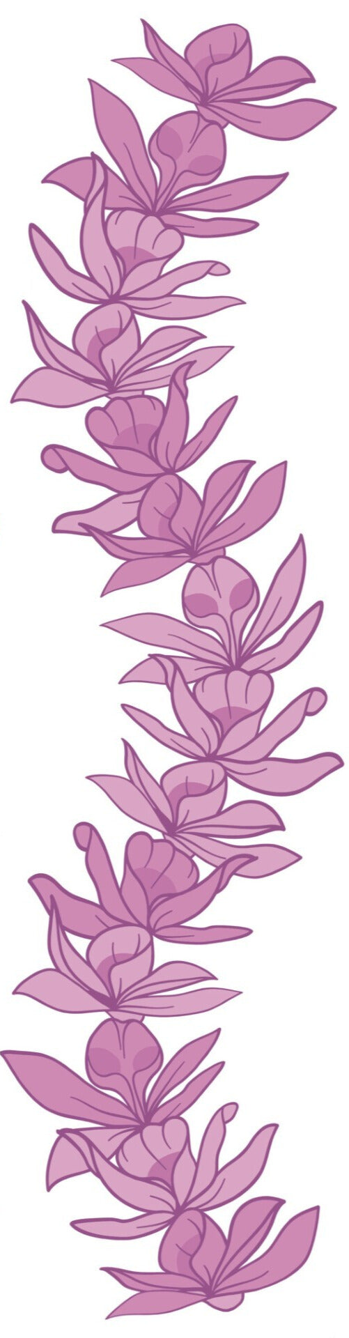 Orchid Lei Flow Sticker