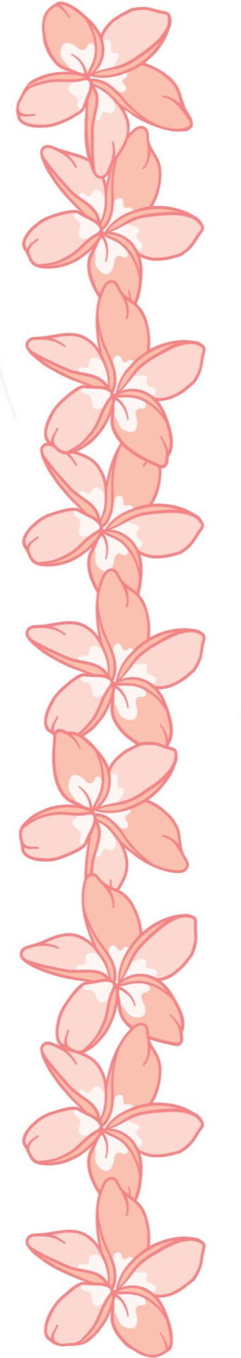 Plumeria Blossom Lei Strand Sticker