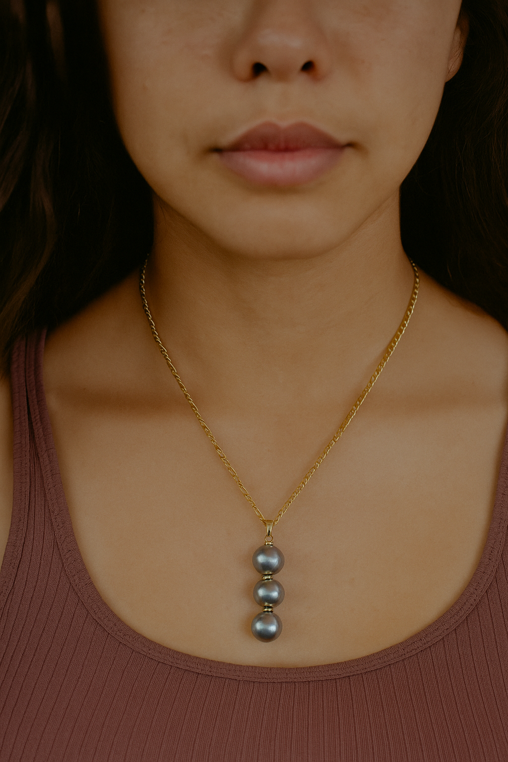 Triple Drop Necklace