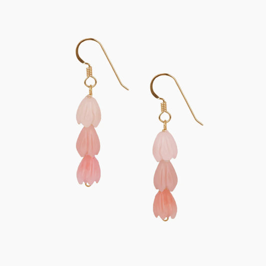 Pikake Lei Earrings – Pink Floral Drops