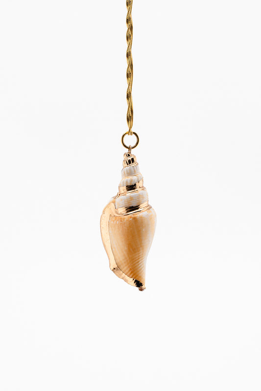 Golden Edge Shell Necklace