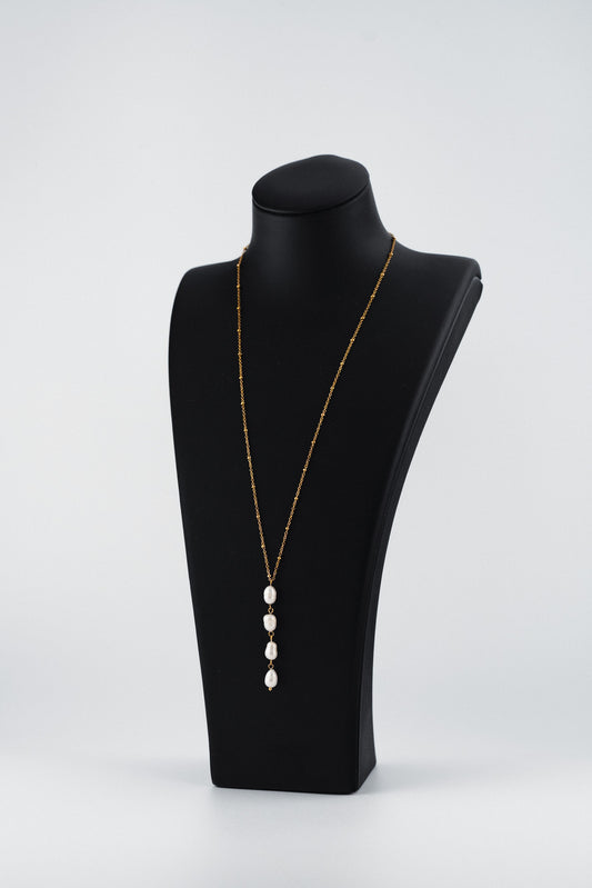 Hinahina Pearl Drop Necklace