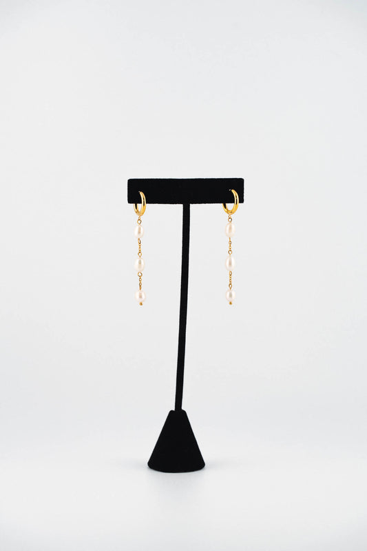 Hinahina Pearl Drop Earrings