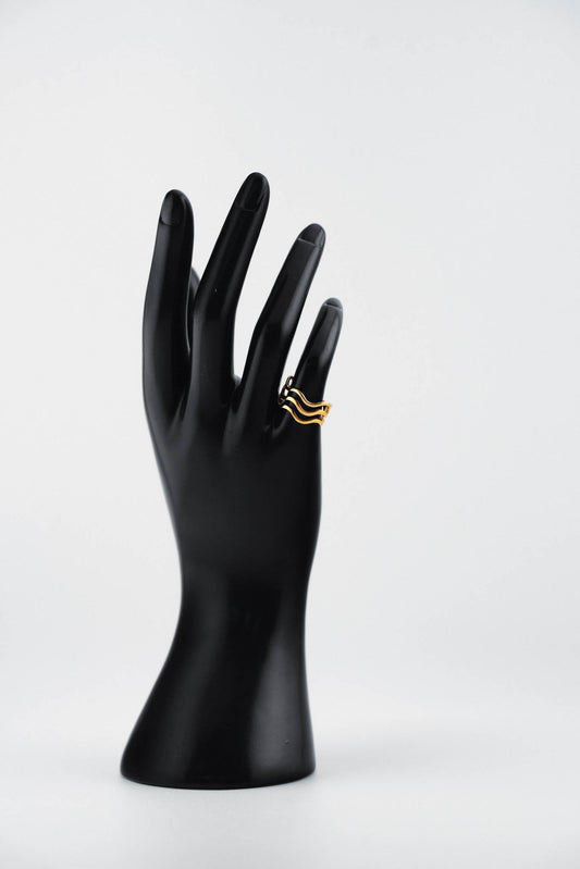 Golden Current Ring