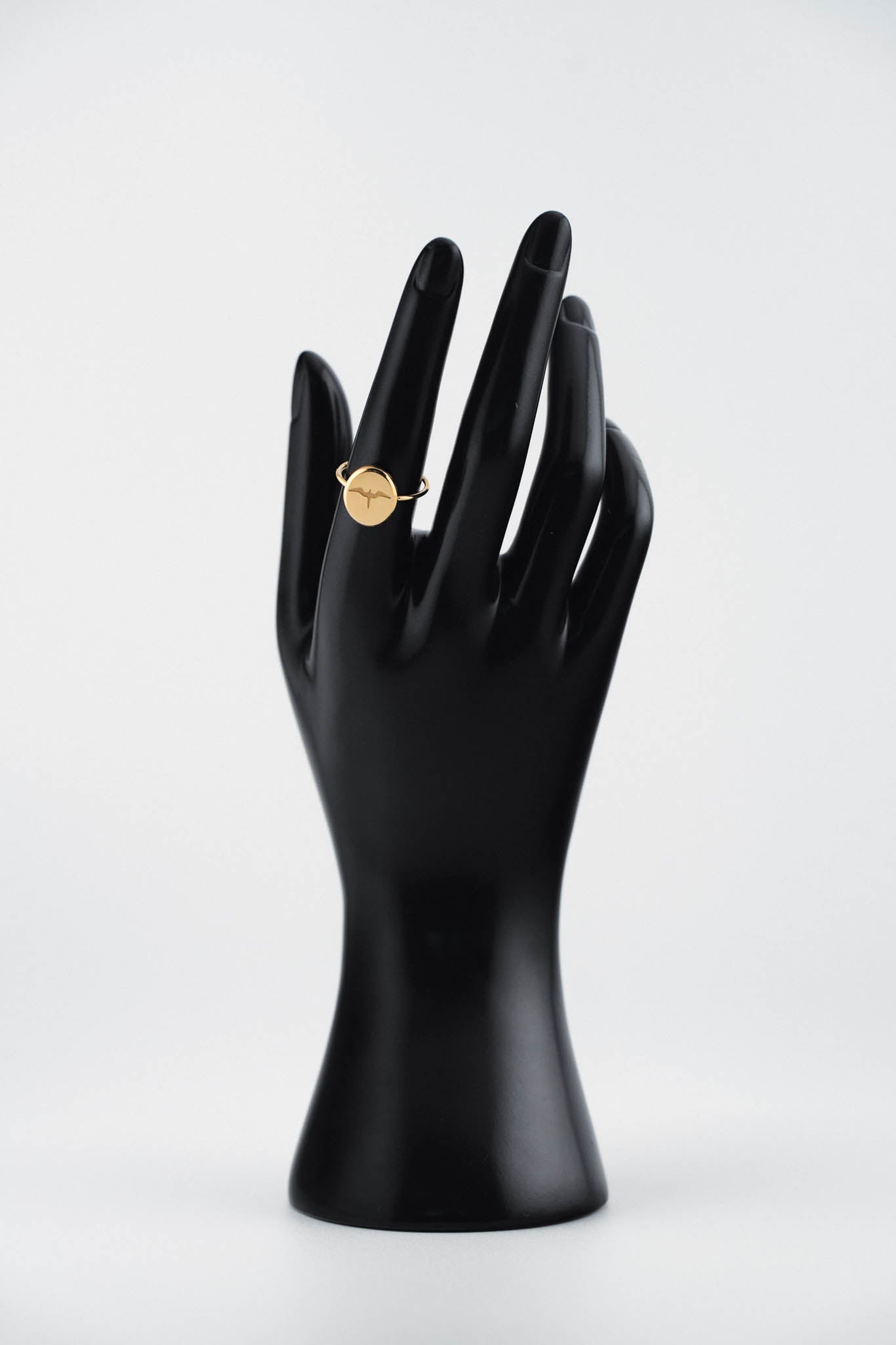 Iwa Bird Signet Ring - 14K PVD Gold