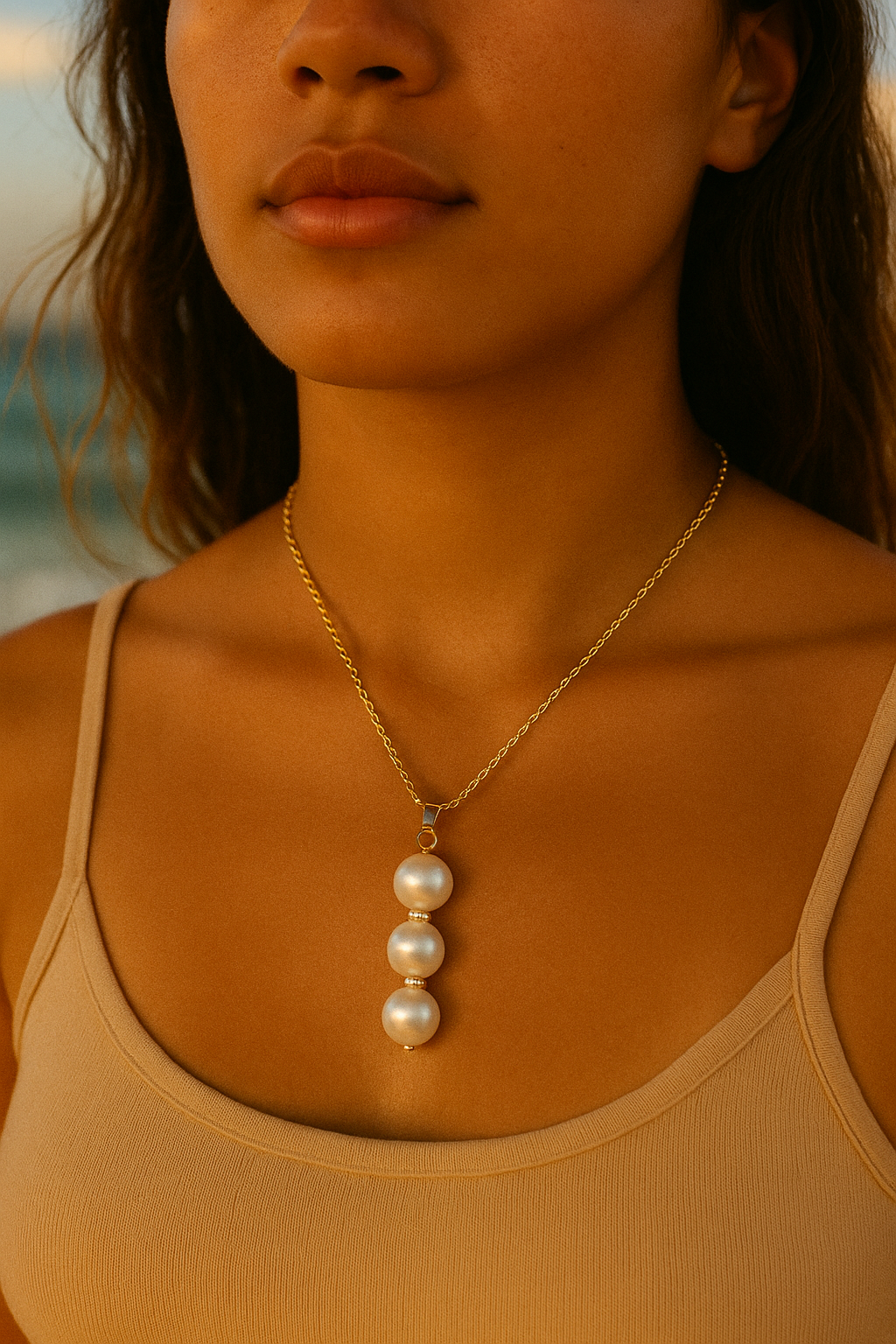 Triple Drop Necklace