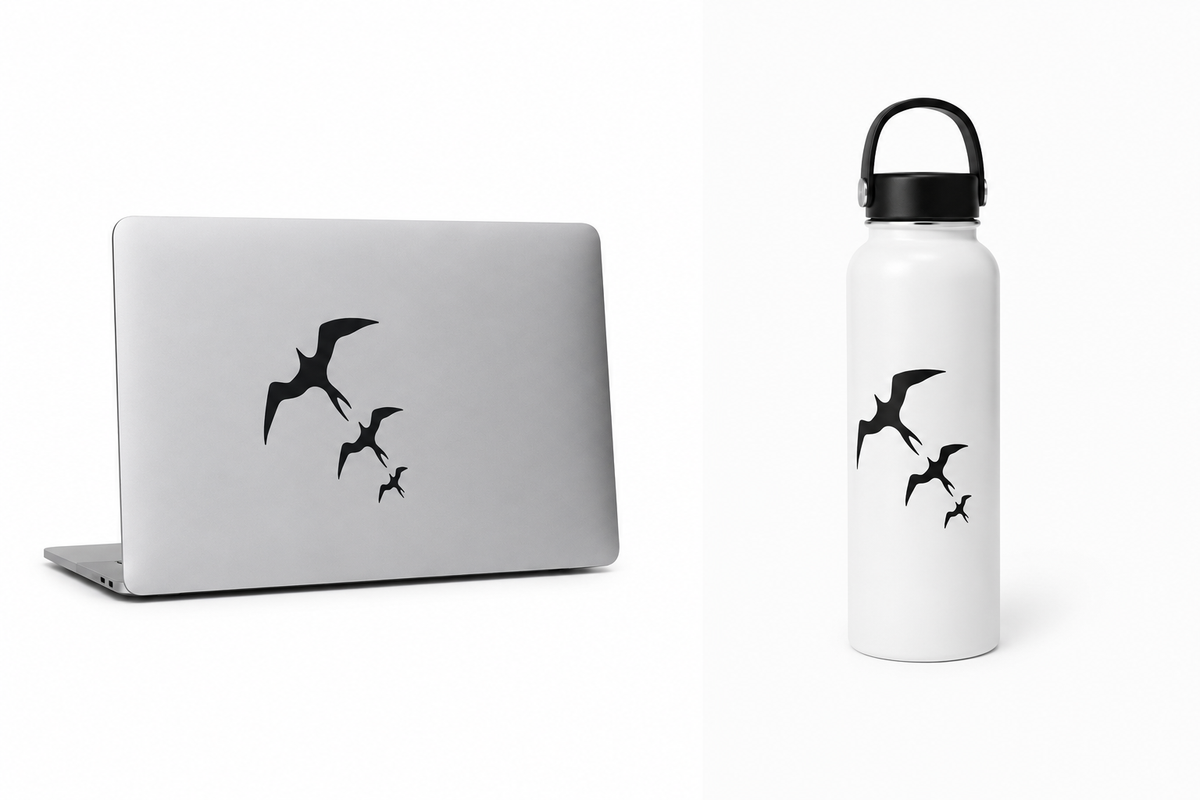 Iwa Bird Flight Transfer Sticker