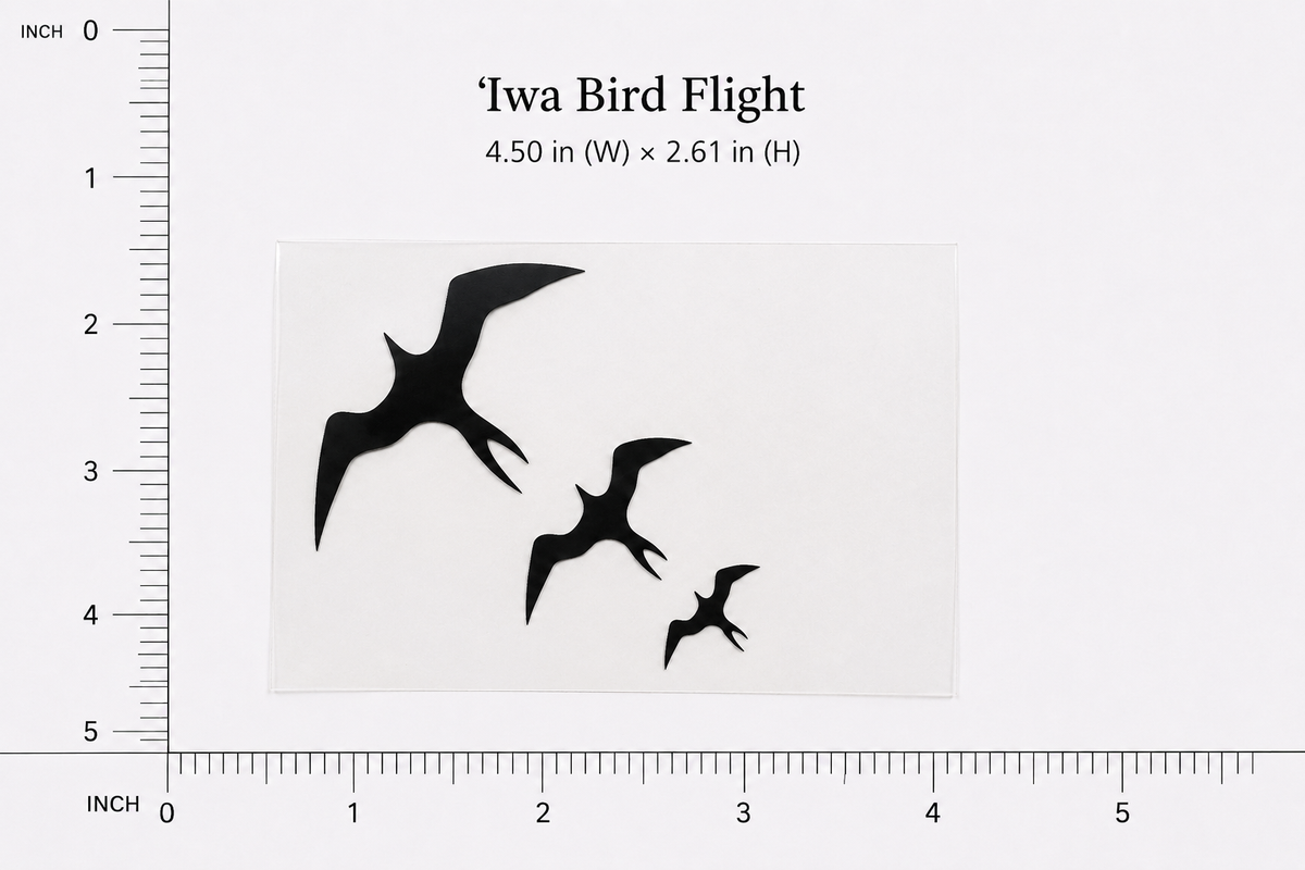 Iwa Bird Flight Transfer Sticker